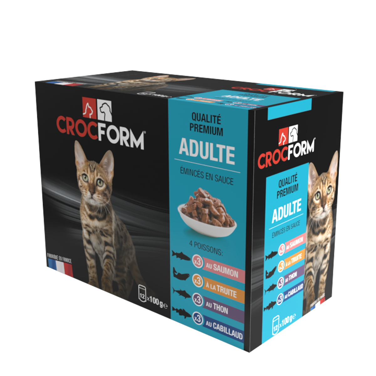 ALIMENT CROQUETTES CROCFORM PREMIUM CHAT ADULTE 4POISSONS POCHONS ALIMENT CROQUETTES CROCFORM PREMIUM CHAT ADULTE 4POISSONS POCHONS